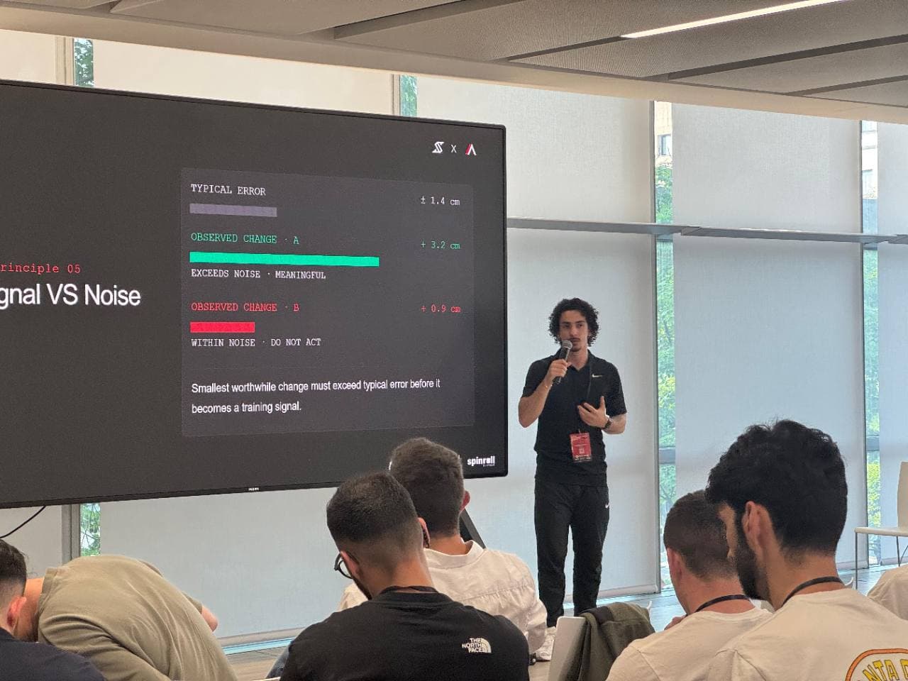 Presentation about separating meaningful movement signals from measurement noise